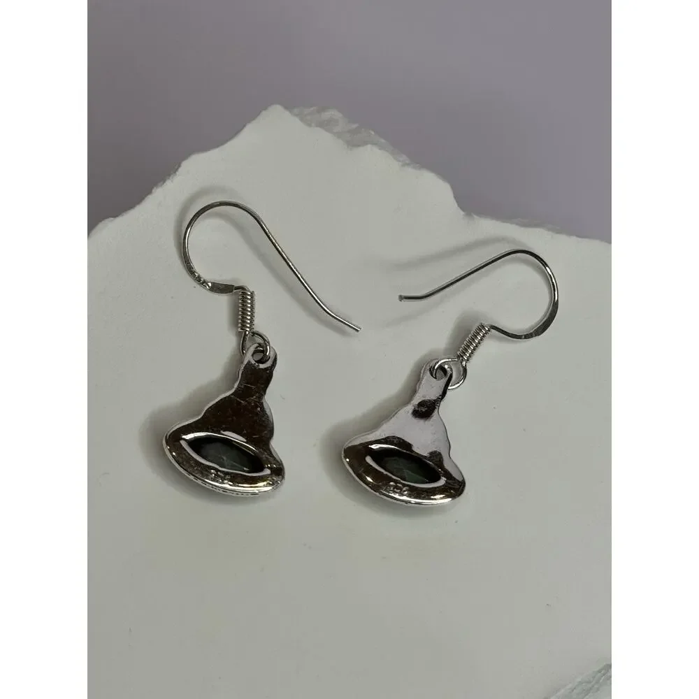 925 Sterling Silver Alexandrite Earrings Length 1.3 Inch